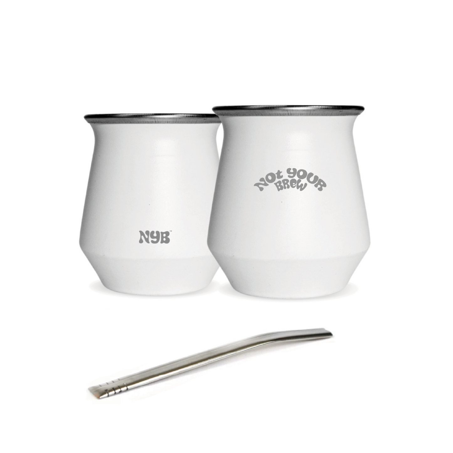 NYB™ Stainless Steel Gourd + Straw - Not Your Brew™