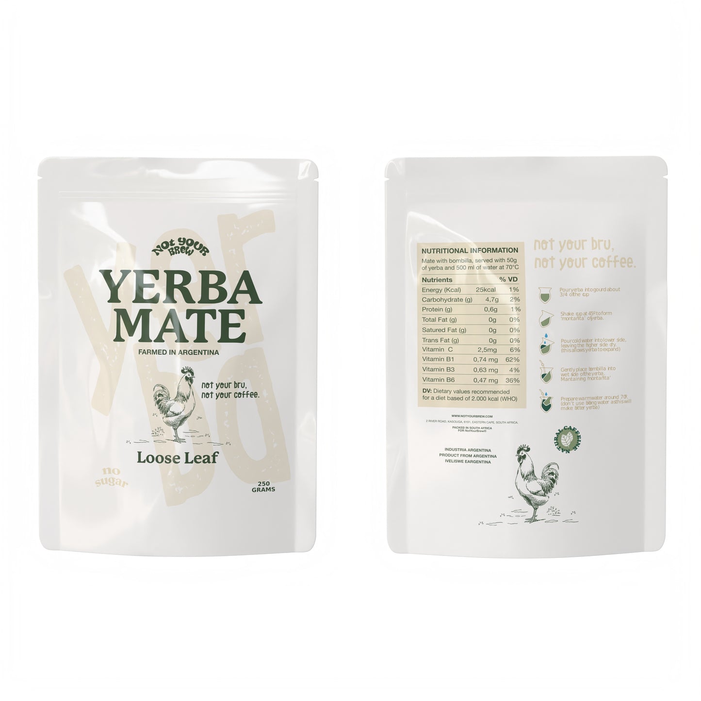 NYB™ Loose Leaf Imported Yerba - Not Your Brew™